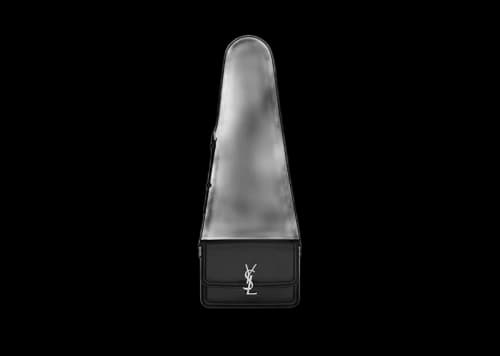 Saint Laurent Solferino Medium Satchel In Smooth Leather Black