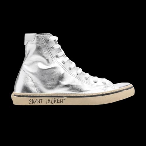 Saint Laurent Malibu Mid 'Metallic Silver'