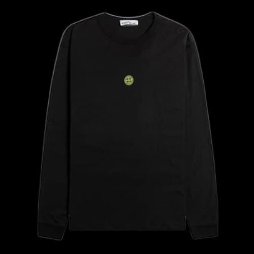 STONE ISLAND Back Printing Long Sleeves Unisex Black