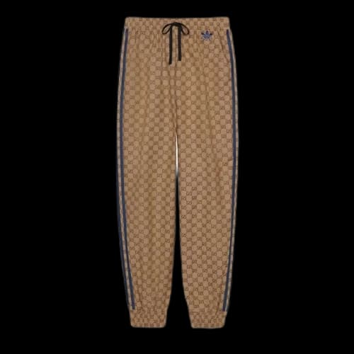 Gucci x adidas GG Canvas Womens Pant Beige/Ebony