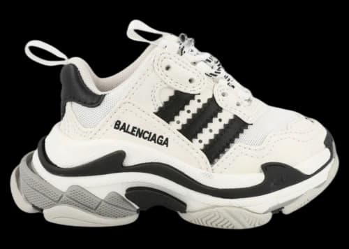 Balenciaga x Adidas Triple S Sneaker White Black (Kid's)