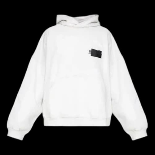 Balenciaga Gaffer Oversized Hoodie 'Ecru'
