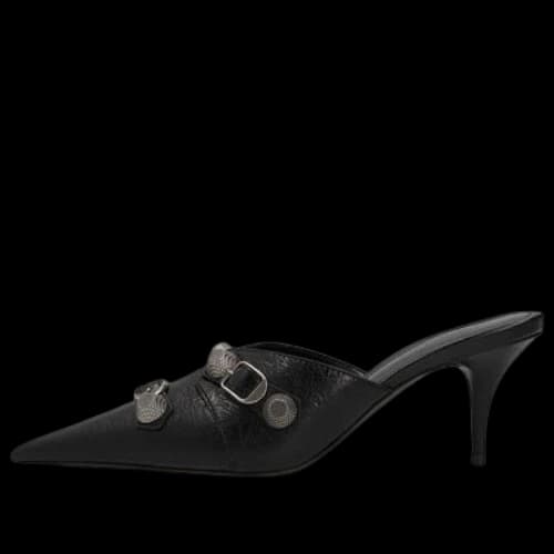 Balenciaga Cagole 80mm mules 'Black' (Women's)
