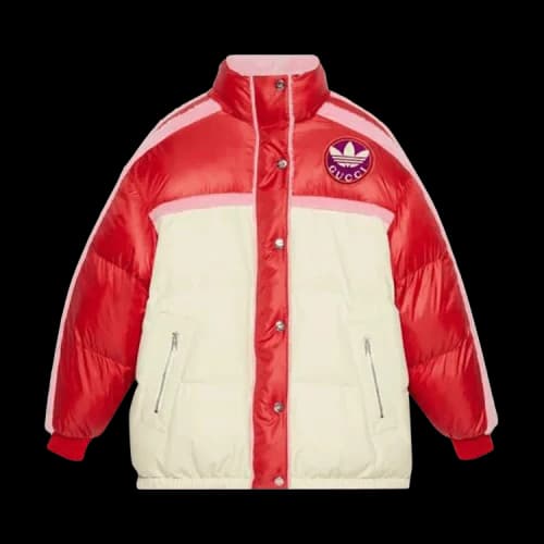 Gucci x adidas Reversible Bomber 'Pink/Red/Ivory'