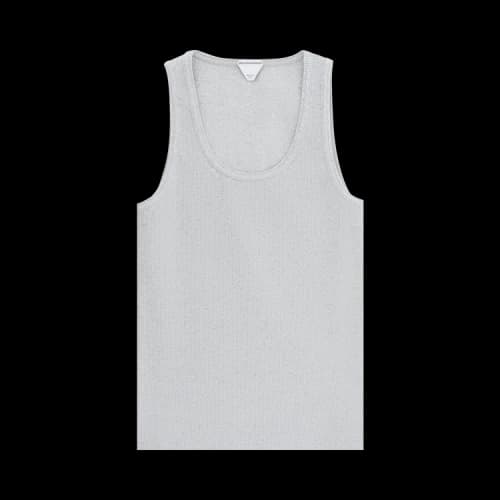 Bottega Veneta Stretch Rib Tank Top 'Grey/Melange'