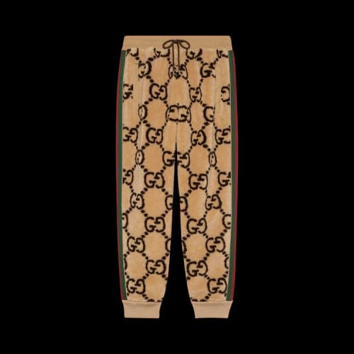 Gucci GG Jacquard Jogging Pant 'Camel/Ebony'