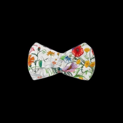 Gucci Flora Print Silk Headband 'White/Multicolor'