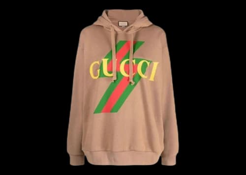 Gucci Women's Vintage Logo Hoodie Camel/Red/Green/Yellow