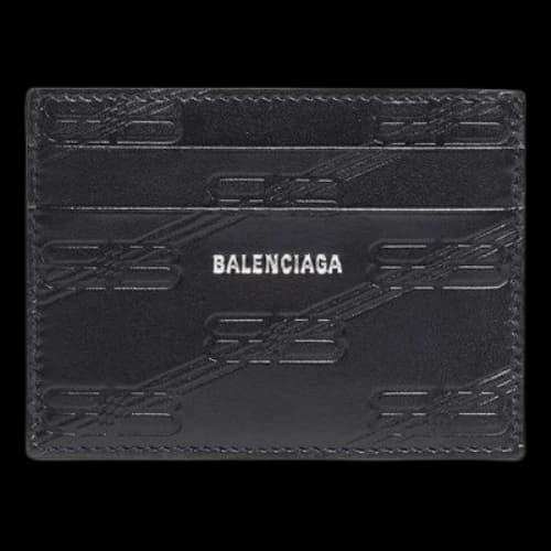 Balenciaga Embossed Monogram Card Case Box 'Black'