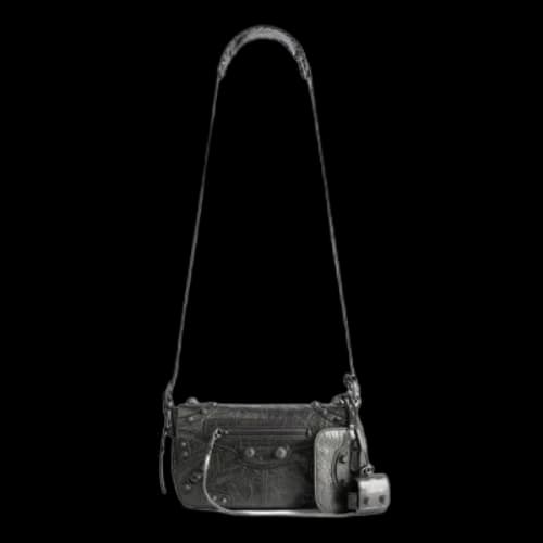 Balenciaga Le Cagole Xs Flap Bag Metallized 'Metalic Grey'