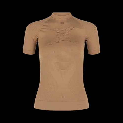 Balenciaga x X-Bionic Women's Athletic Fitted T-Shirt Beige