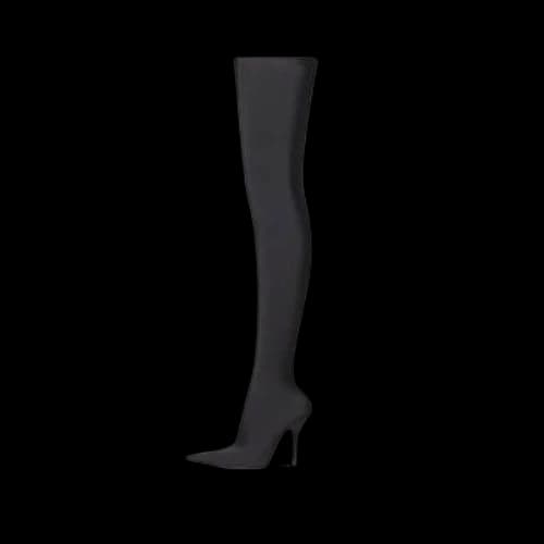 Balenciaga Knife 110mm Over The Knee Boots 'Black Matte Spandex' (Women's)