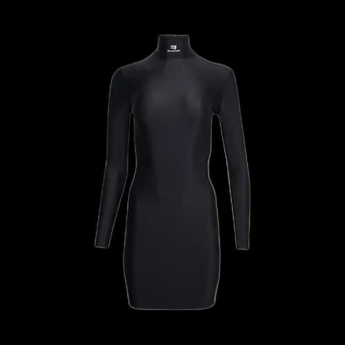 Balenciaga Turtleneck Mini Dress 'Black'