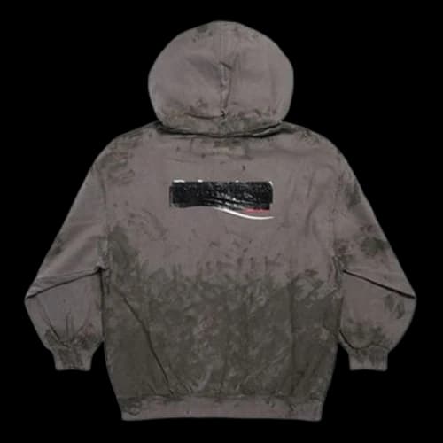 Balenciaga Gaffer Heavy Washed Zip-Up Hoodie Small Fit 'Grey'