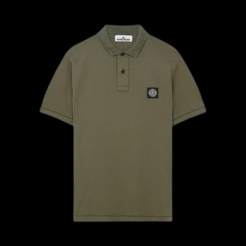 Stone Island Jersey Polo Shirt 'Olive'