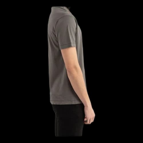 STONE ISLAND Unisex Garment Dyed Patch Logo Tee Gray