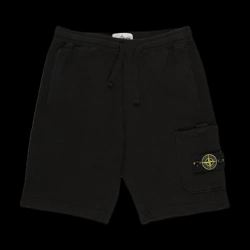 Stone Island Fleece Shorts 'Black'