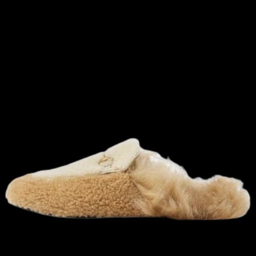 Gucci Horsebit Shearling Slippers 'Beige' (Women's)