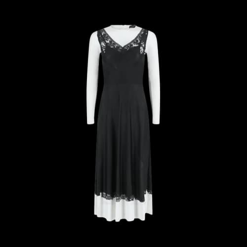 Balenciaga Women's Trompe L'oeil Slip Dress Black