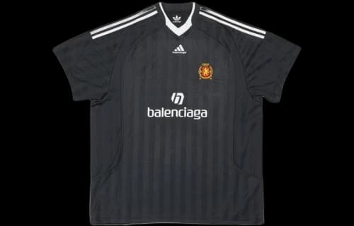 Balenciaga x adidas Oversized Soccer T-Shirt 'Black'