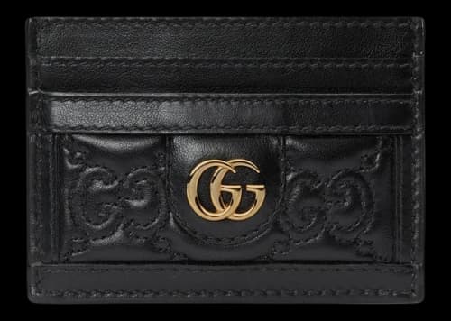 Gucci GG Matelasse Card Case Black