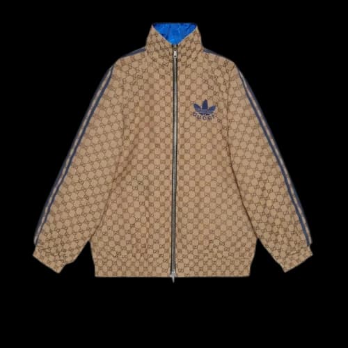 Gucci x adidas Reversible Jacket Beige/Ebony/Blue