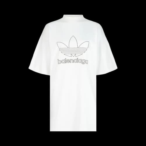Balenciaga Women's x adidas Logo T-Shirt White/Black