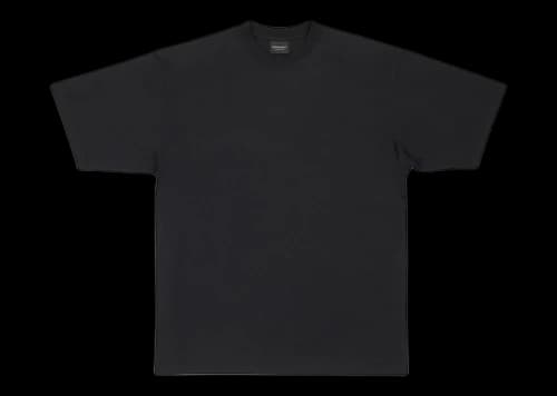 Balenciaga Men's Care Label Medium Fit T-Shirt Black