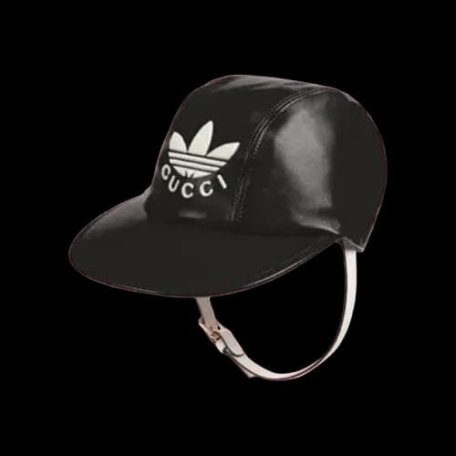 Gucci x adidas Baseball Hat With Chin Strap 'Black'