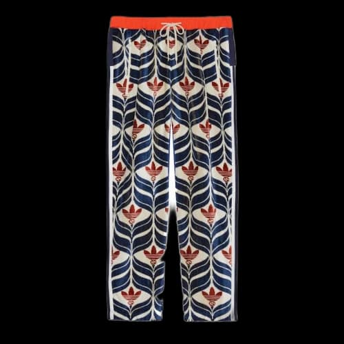 Gucci x adidas Interlocking G And Trefoil Pant Ivory/Blue/Red