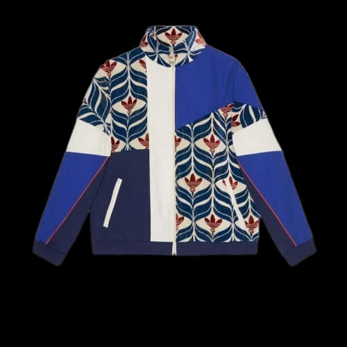 Gucci x adidas Interlocking G And Trefoil Jacket Ivory/Blue/Red