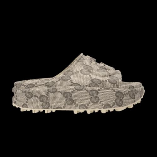 Gucci GG Oversize Slide Sandal 'Beige' (Women's)