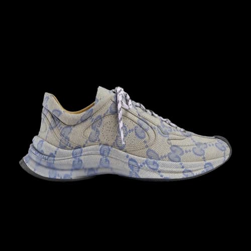 Gucci Run Sneaker 'Beige Blue Monogram' (Women's)