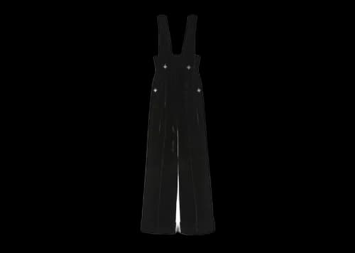 Gucci Women's Silk Viscose Cuffed Jumpsuit Black
