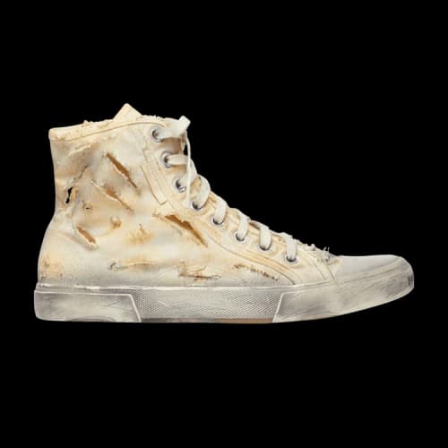 Balenciaga Paris High 'Destroyed - White'