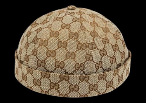 Gucci GG Cotton Canvas Hat Beige/Ebony