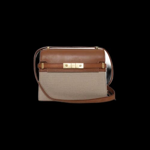 Saint Laurent Manhattan Mini Crossbody Bag 'Desert Dust/Brick'