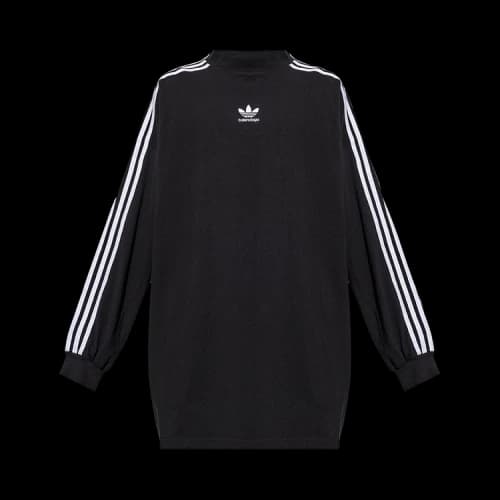 Balenciaga x adidas Oversized Long-Sleeve T-Shirt 'Black'