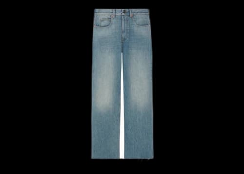 Gucci Baggy Stonewashed Denim Pant Light Blue