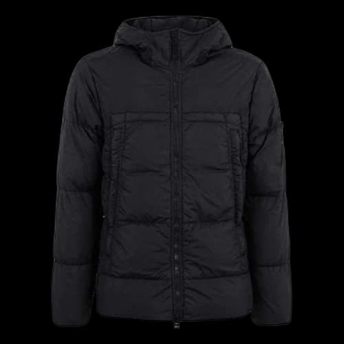 STONE ISLAND Hooded Jacket Black