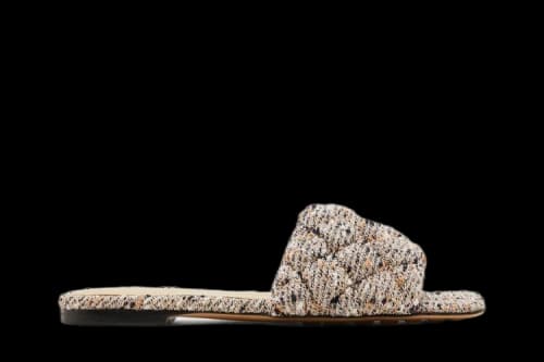 Bottega Veneta Padded Flat Sandal 'Camel Navy' (Women's)