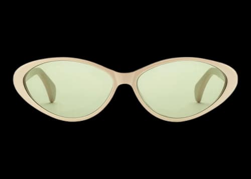 Gucci Cat-Eye Frame Sunglasses Shiny Ivory/Green (733799 J0740 9230)