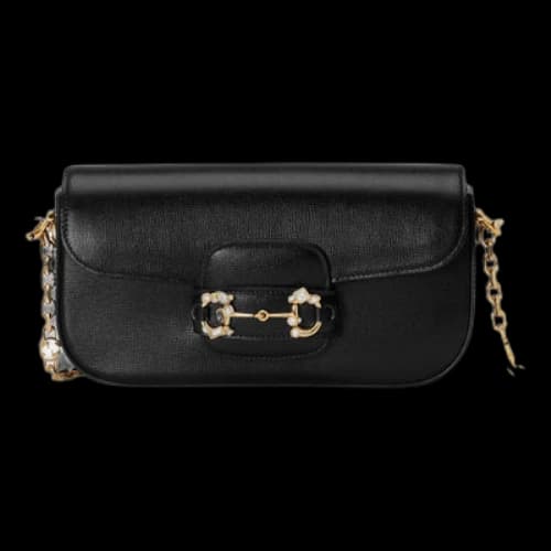 Gucci Horsebit 1955 Small Shoulder Bag 'Black' (Women's)
