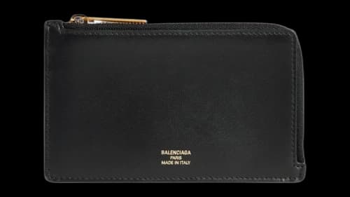 Balenciaga Envelope Long Coin and Card Holder Black