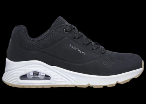 Skechers UNO Stand on Air Black White Gum (Women's)