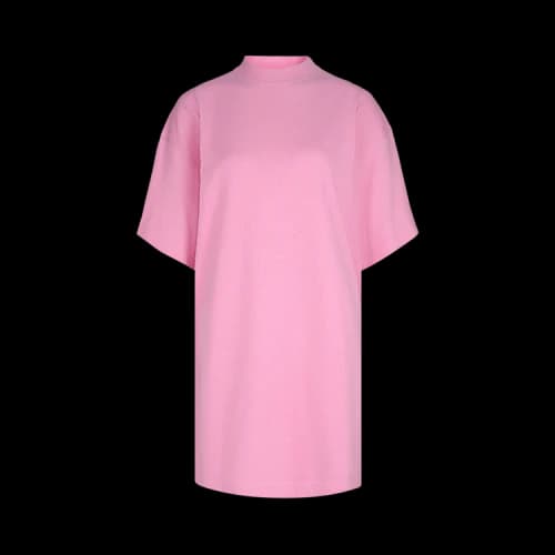 Balenciaga Women's Paris Strass Vintage Oversized T-Shirt Pink