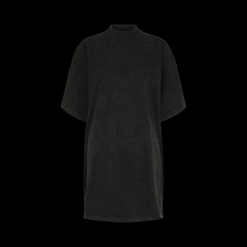 Balenciaga Women's Paris Strass Vintage Oversized T-Shirt Washed/Black