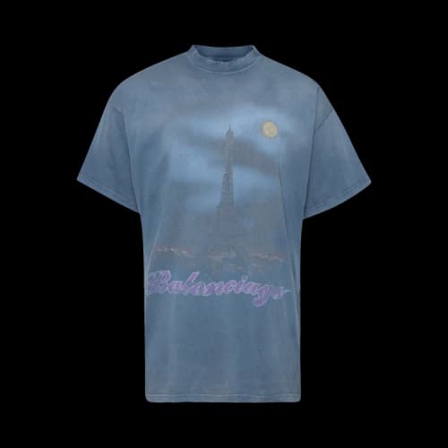 Balenciaga Oversized T-Shirt 'Faded Blue'