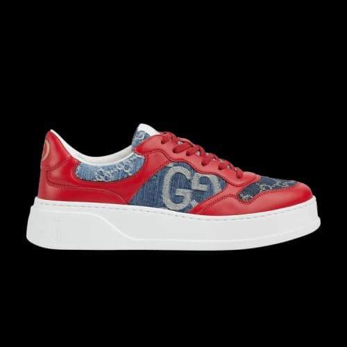 Gucci GG Sneaker 'Red Blue Denim'