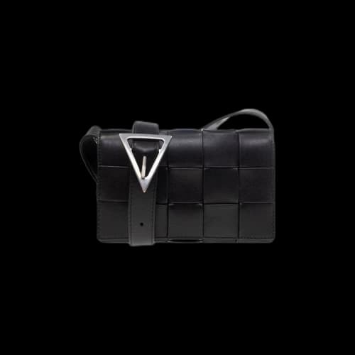 Bottega Veneta Urban Leather Borsa Bag 'Black/Silver'